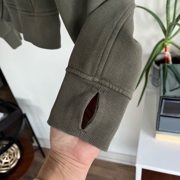 Lululemon Scuba Oversized Full-Zip Casual Hoodie Green Sz M/L - Picture 8 of 13